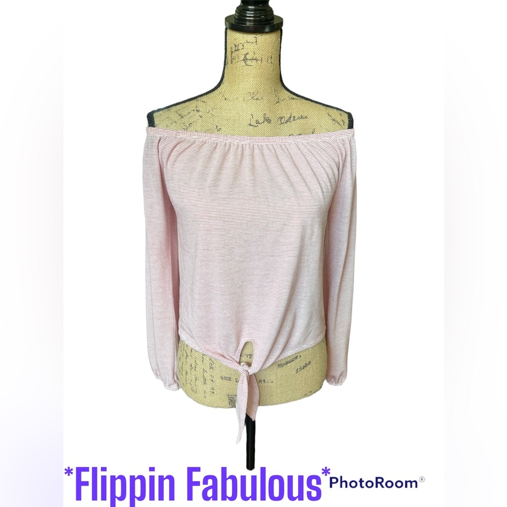 Ivy + Main~Red striped Long Sleeve Top size XS